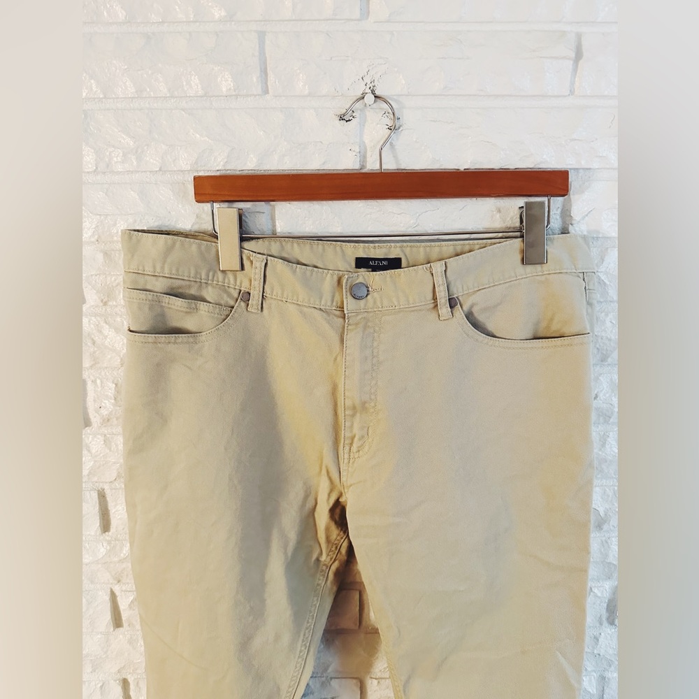 Alfani Mens Khaki Skinny Pants - Picture 3 of 5